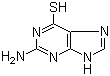 6-硫鸟嘌呤分子结构 (CAS 154-42-7)