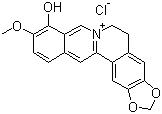 Berberrubine chloride molecular structure (CAS 15401-69-1)
