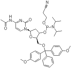 结构式 CAS# 154110-40-4, Ac-dC 亚磷酰胺单体