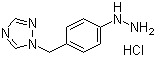 structure of CAS# 154748-67-1, 1-[(4-Hydrazinophenyl)methyl]-1H-1,2,4-triazole hydrochloride;4-[(1,2,4-Triazole-1-yl)methyl]phenylhydrazine hydrochloride