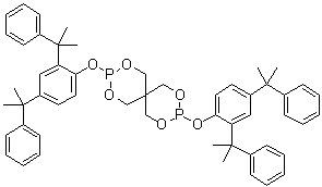structure of CAS# 154862-43-8, Doverphos 9228;ADK Stab PEP 45; Alkanox 28; Bis(2,4-dicumylphenyl) pentaerythritol diphosphite