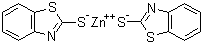 structure of CAS# 155-04-4, Zinc 2-mercaptobenzothiazole;2-Mercaptobenzothiazole zinc salt