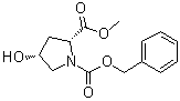 (2R,4R)-4-Hydroxy-1,2-pyrrolidinedicarboxylic acid 2-methyl 1-(phenylmethyl) ester molecular structure (CAS 155075-23-3)