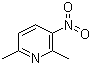 结构式 CAS# 15513-52-7, 2,6-二甲基-3-硝基吡啶