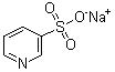 结构式 CAS# 15521-77-4, 3-吡啶磺酸钠