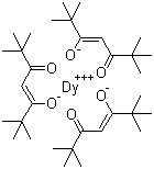 结构式 CAS# 15522-69-7, 三(2,2,6,6-四甲基-3,5-庚二酮酸)镝