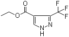 Ethyl 3-(trifluoromethyl)-1H-pyrazole-4-carboxylate molecular structure (CAS 155377-19-8)