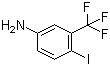 5-氨基-2-碘三氟甲苯分子结构 (CAS 155403-06-8)