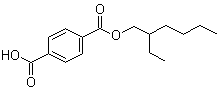 结构式 CAS# 155603-50-2, 1,4-苯二羧酸 1-(2-乙基己基)酯