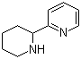 structure of CAS# 15578-73-1, 2-(2-Piperidinyl)pyridine;2-(2-Piperidyl)pyridine; 2-(2-Pyridyl)piperidine; 2-(Pyridin-2-yl)piperidine