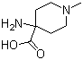 4-氨基-1-甲基哌啶-4-羧酸分子结构 (CAS 15580-66-2)