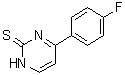 结构式 CAS# 155957-43-0, 4-(4-氟苯基)-2(1H)-嘧啶硫酮