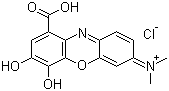 结构式 CAS# 1562-85-2, 花菁; 没食子蓝; 棓花青