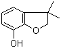 structure of CAS# 1563-38-8, 2,3-Dihydro-2,2-dimethyl-7-benzofuranol ;Dihydro-2,2-dimethyl-7-benzofuranol; Dihydro-2,2-dimethyl-7-hydroxybenzofuran