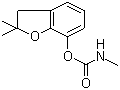 结构式 CAS# 1563-66-2, 克百威; 呋喃丹; 虫螨威; 2,3-二氢-2,2-二甲基-7-苯并呋喃基甲氨基甲酸酯