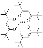 structure of CAS# 15632-39-0, Yttrium tris(dipivaloylmethane);Tris(2,2,6,6-tetramethyl-3,5-heptanedionato)yttrium; Tris(2,2,6,6-tetramethyl-3,5-heptanedionato)yttrium(III); Tris(2,2,6,6-tetramethyl-3,5-heptanedione)yttrium; Tris(dipivaloylmethanato)yttrium; Yttrium tetramethylheptanedionate; Yttrium tris(2,2,6,6-tetramethyl-3,5-heptanedionate); Yttrium tris(dipivaloylmethanate); Tris(2,2,6,6-tetramethyl-3,5-heptadionato)yttrium