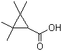 structure of CAS# 15641-58-4, Chrysanthemic acid;2,2,3,3-Tetramethylcyclopropanecarboxylic acid