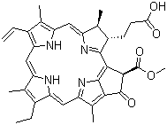 Pheophorbide A molecular structure (CAS 15664-29-6)