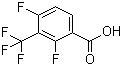 2,4-Difluoro-3-trifluoromethylbenzoic acid molecular structure (CAS 157337-81-0)