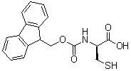 N-[(9H-Fluoren-9-ylmethoxy)carbonyl]-D-cysteine molecular structure (CAS 157355-80-1)