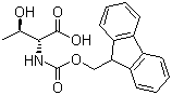 结构式 CAS# 157355-81-2, N-[(9H-芴-9-基甲氧基)羰基]-D-苏氨酸