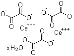 结构式 CAS# 15750-47-7, 草酸铈水合物