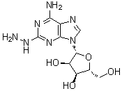 结构式 CAS# 15763-11-8, 2-肼基腺苷
