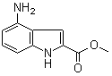 4-氨基-1H-吲哚-2-羧酸甲酯分子结构 (CAS 157649-54-2)