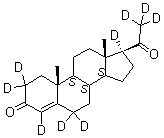 2,2,4,6,6,17,21,21,21-d<sub>9</sub>-Progesterone molecular structure (CAS 15775-74-3)