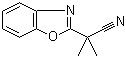 structure of CAS# 157763-81-0, 2-(Benzo[d]oxazol-2-yl)-2-methylpropanenitrile;alpha,alpha-Dimethyl-2-benzoxazoleacetonitrile