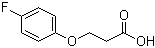 结构式 CAS# 1579-78-8, 3-(4-氟苯氧基)丙酸