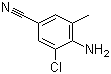 结构式 CAS# 158296-69-6, 4-氨基-3-氯-5-甲基苯甲腈