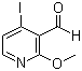 structure of CAS# 158669-26-2, 4-Iodo-2-methoxypyridine-3-carboxaldehyde