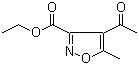 Ethyl 4-acetyl-5-methylisoxazole-3-carboxylate molecular structure (CAS 15911-11-2)