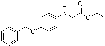 structure of CAS# 15917-88-1, N-[4-(Phenylmethoxy)phenyl]glycine ethyl ester
