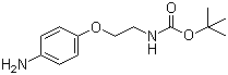 structure of CAS# 159184-15-3, tert-Butyl 2-(4-aminophenoxy)ethylcarbamate