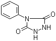 结构式 CAS# 15988-11-1, 4-苯基脲唑; 4-苯基-1,2,4-三唑烷-3,5-二酮