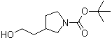 1,1-Dimethylethyl 3-(2-hydroxyethyl)-1-pyrrolidinecarboxylate molecular structure (CAS 160132-54-7)