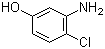 structure of CAS# 16026-77-0, 3-Amino-4-chlorophenol