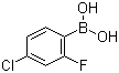 4-Chloro-2-fluorophenylboronic acid molecular structure (CAS 160591-91-3)