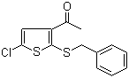 结构式 CAS# 160982-09-2, 1-(2-(苄基硫代)-5-氯噻吩-3-基)乙酮