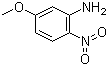结构式 CAS# 16133-49-6, 5-甲氧基-2-硝基苯胺