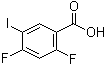 结构式 CAS# 161531-51-7, 2,4-二氟-5-碘苯甲酸