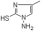 1-Amino-4-methyl-1H-imidazole-2-thiol molecular structure (CAS 16163-48-7)