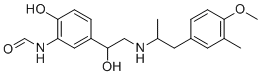 structure of CAS# 1616967-26-0, Formoterol EP Impurity E;N-(2-hydroxy-5-(1-hydroxy-2-((2-(4-methoxy-3-methylphenyl)-1-methylethyl)amino)ethyl)phenyl)formamide