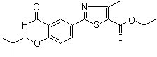 结构式 CAS# 161798-03-4, 2-(3-醛基-4-异丁氧基苯基)-4-甲基噻唑-5-甲酸乙酯