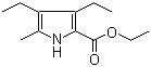 Ethyl 3,4-diethyl-5-methyl-1H-pyrrole-2-carboxylate molecular structure (CAS 16200-50-3)