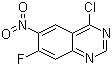 结构式 CAS# 162012-70-6, 4-氯-7-氟-6-硝基喹唑啉
