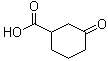 structure of CAS# 16205-98-4, 3-Oxo-1-cyclohexanecarboxylic acid;3-Oxocyclohexanecarboxylic acid; 3-Ketocyclohexyl carboxylate