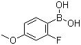 结构式 CAS# 162101-31-7, 2-氟-4-甲氧基苯硼酸